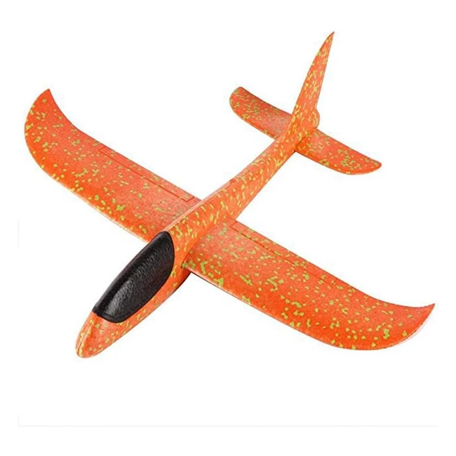 Avin planeador juguete infantil 35 cm naranja - Montaje rpido y sencillo