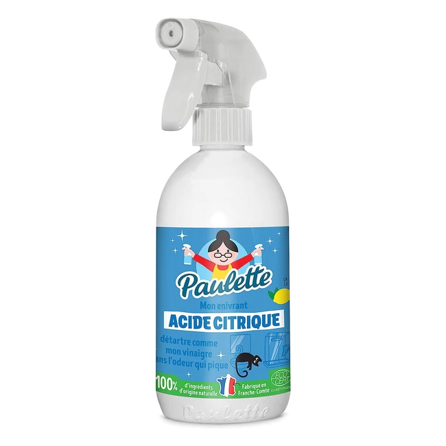 Paulette Acido Citrico Liquido Limone Detergente Anticalcare Naturale 500ml