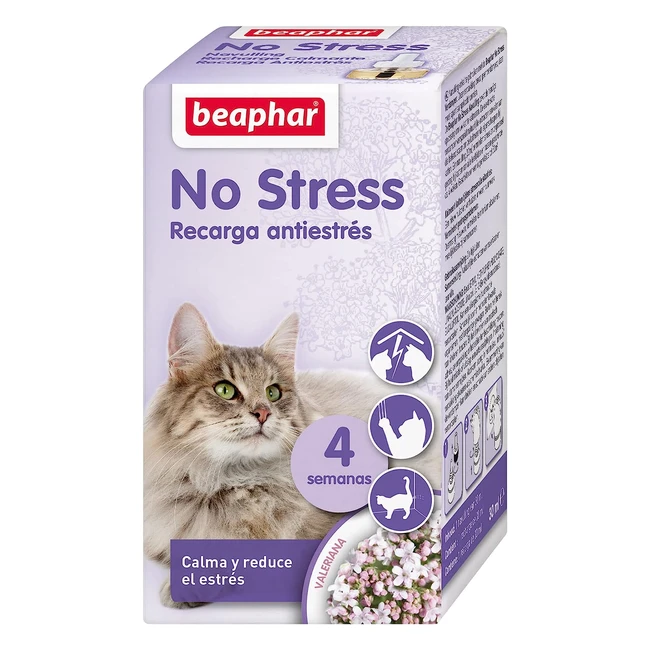 Beaphar Calming No Stress Gato - Ricarica 30ml - Effetto Calmante - Referenza 1