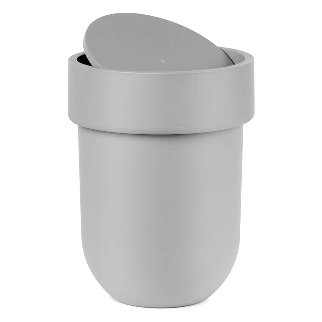 Umbra Touch Waste Bin with Lid Grey - 023269918 - Discrete Design Global Leader