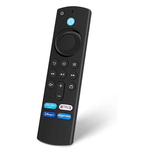 Replacement Voice Remote 3rd Gen for Fire TV Stick 4K & Fire TV Cube - Key Features: Voice Control, Netflix, Prime Video, Disney, Alexa