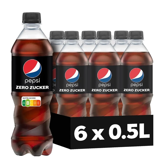 Pepsi Zero Zucker - Zuckerfreie Erfrischung mit maximaler Geschmack - 6 x 0,5L