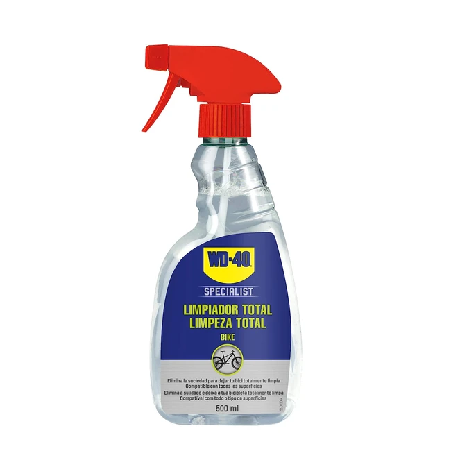 Limpiador Total WD40 Bike - Pulverizador 500ml - Limpieza Fácil y Rápida