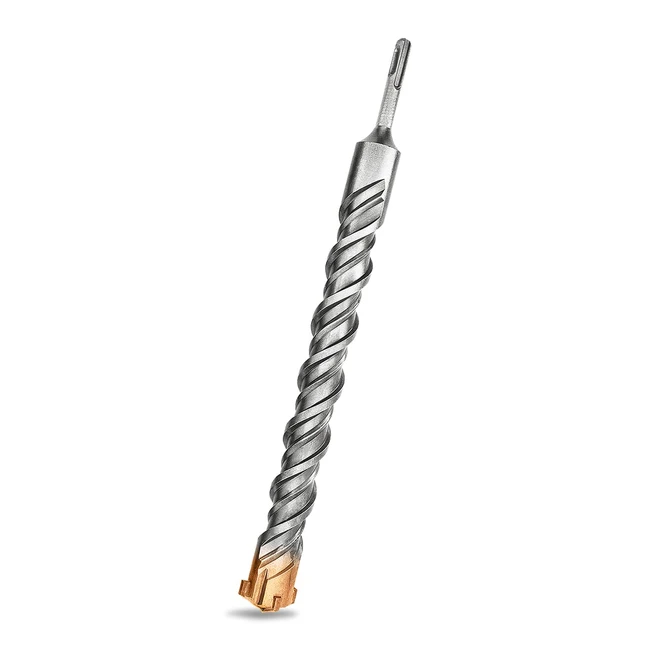 Meccion SDS Plus Hammer Drill Bits 35mm x 350mm - Professional Tungsten Cross Tip