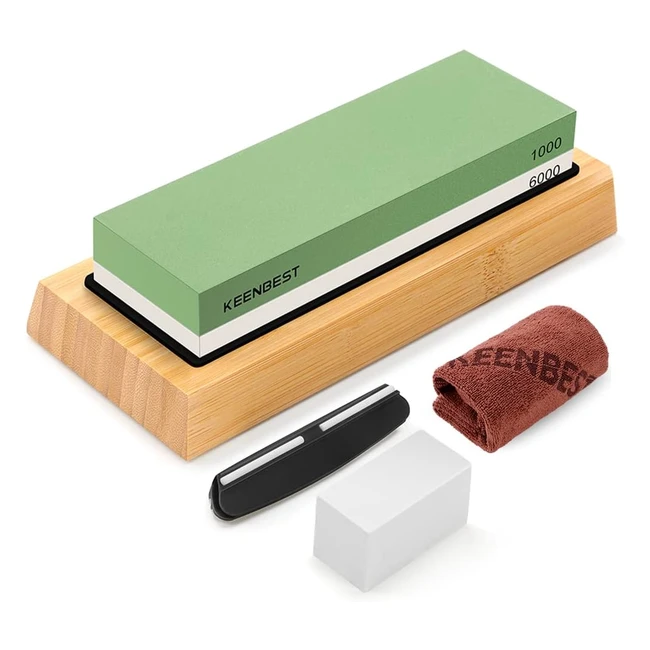 Japanese Wetstone Knife Sharpener Kit 10006000 Grit - Sharpening Stones for Kit