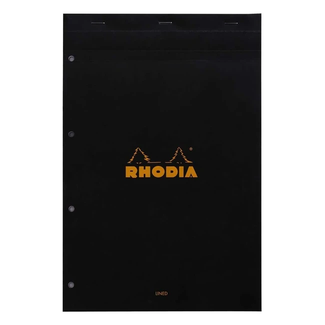 Bloc-notes agrafé Rhodia 206009C A4 ligné 80 feuilles
