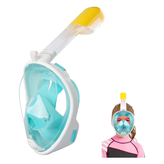 Máscara de snorkel para niños - Modelo WSOBUE - Antifugas y antivaho - ¡Compra ahora!
