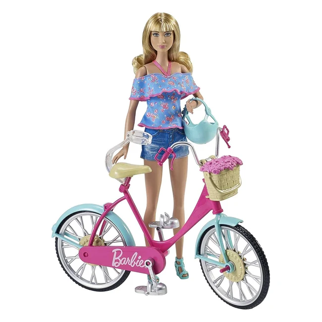 Barbie Mattel DVX55 Fahrrad - Funktionierende Rder  Pedale - Fr Kinder ab 3