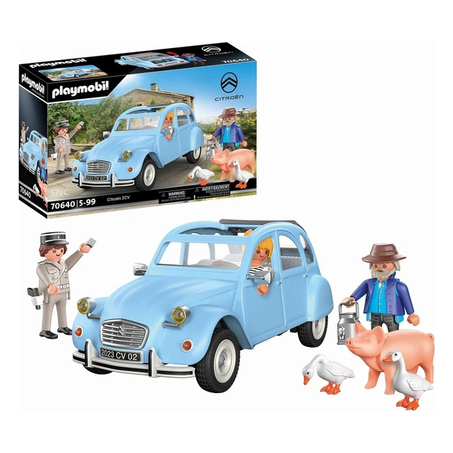 Playmobil Classic Car 70640 Citron 2 CV Ente - Sammlerstück für Autofans - Spielzeug für Kinder ab 5 Jahren