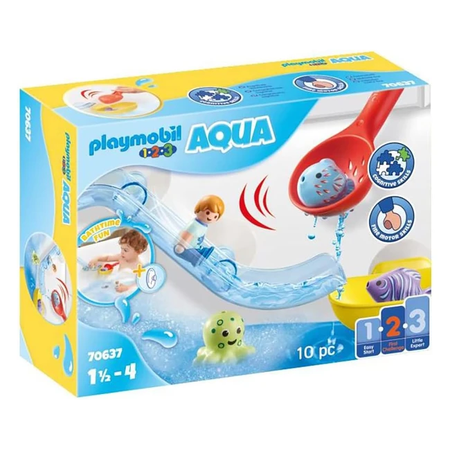 Playmobil 123 Aqua 70637 - Spaß mit Meerestieren - Badespielzeug für Kleinkinder