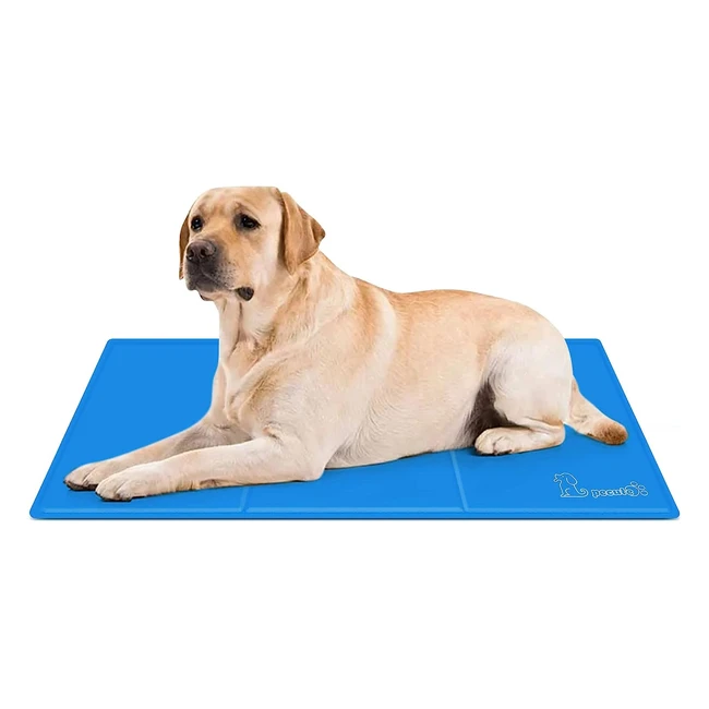 Pecute Dog Cooling Mat Large 90x50cm - Self Cooling Pad for Dogs & Cats - Non-toxic Gel - Hot Summer Relief