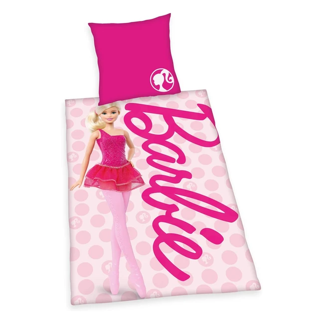 Herding Barbie Bettwscheset Baumwolle Pink Deutsche Gre Atmungsaktiv