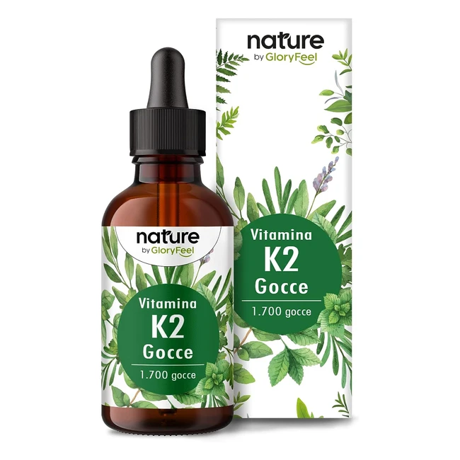 Vitamina K2 Gocce 200mcg - Supporto per Cartilagine e Ossa - Premium Gnosis Vit 