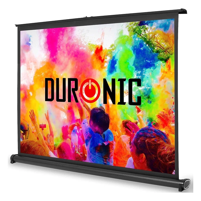 Duronic DPS40 43 Portable Desktop 40 Projection Screen - 4K 8K Ultra HDR 3D Read