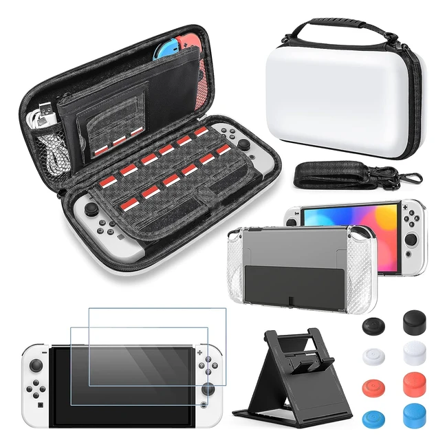 Kit Accessoires Switch OLED - Transport, Protection, Housse - Fyoung