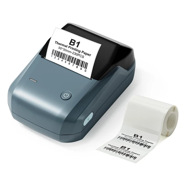Impresora de etiquetas B1 50mm ancho con cintas Bluetooth - ¡Ahorra dinero y tiempo!