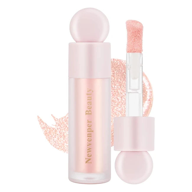 Liquid Highlighter with Face Brush - Long Lasting, Lightweight, Smudge Proof - Natural Finish - #05