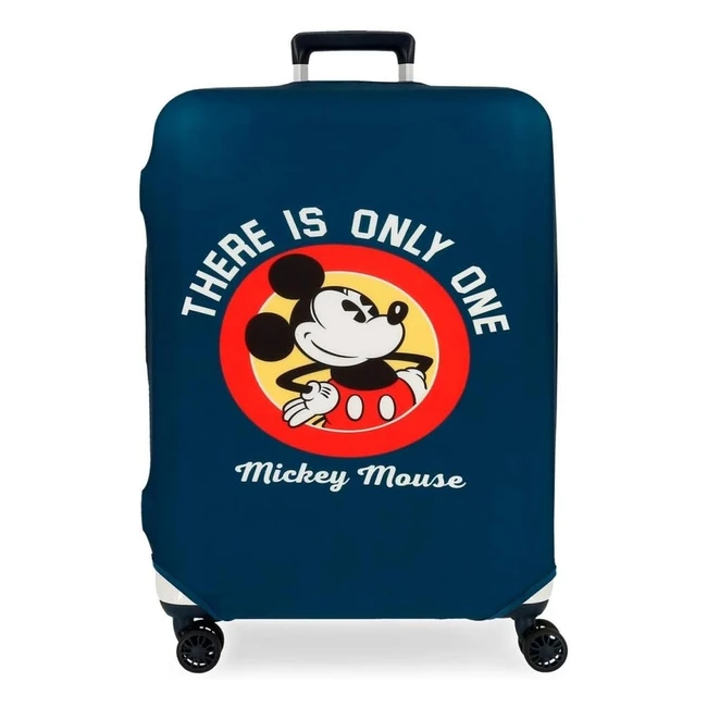 Disney Mickey Blue Medium Suitcase Cover - Protect Your Luggage in Style!