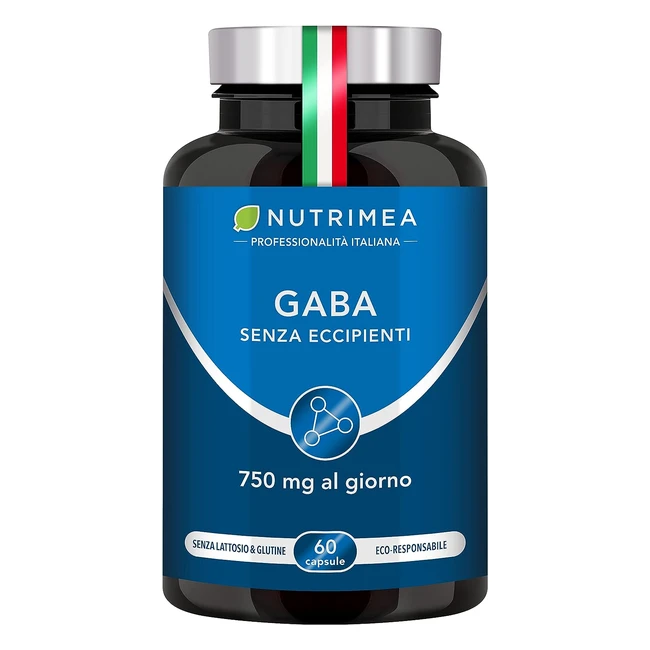 GABA Stress Sonno Relax Concentrazione - 60 capsule vegetali - Nutrimea - Vegano