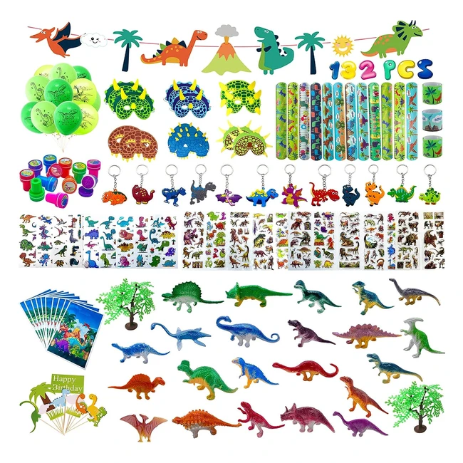 132 piezas piata dinosaurio cumpleaos regalo fiesta juguetes nios