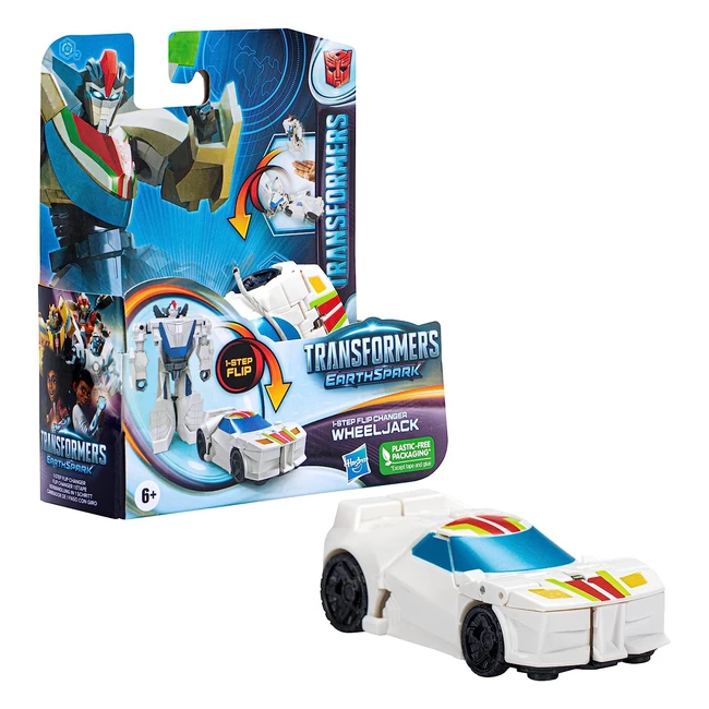 Transformers Spielzeug Earthspark 1Step Flip Changer Wheeljack Actionfigur 10cm Roboterspielzeug