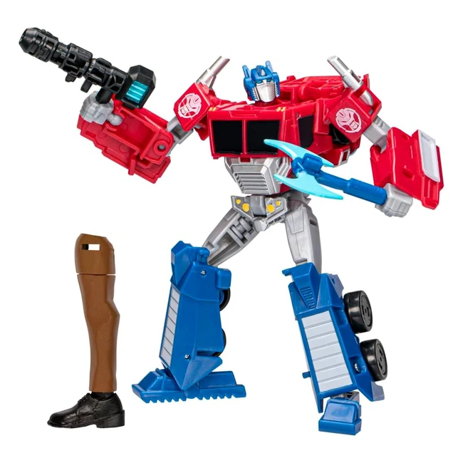 Transformers Spielzeug Earthspark Deluxe Class Optimus Prime Actionfigur 125 cm Roboter Spielzeug für Kinder ab 6