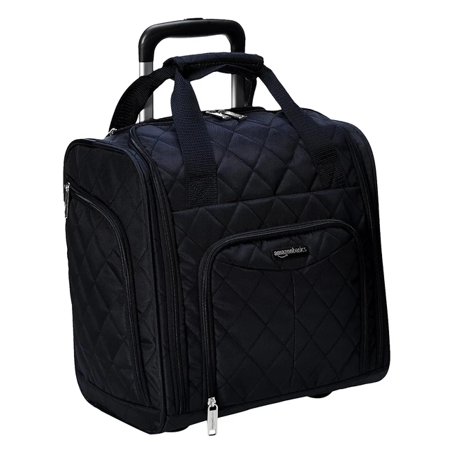 Amazon Basics Koffer, Schwarz, 33cm, Gepäck zur Aufbewahrung unter dem Sitz