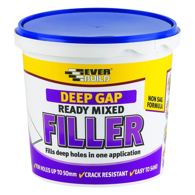 Everbuild Deep Gap Filler Light Grey 1L - Quick Drying, Easy to Use