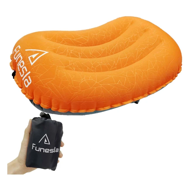 Funesla Camping Pillow - Ultralight Compact Anti-Slip - Perfect for Camping F
