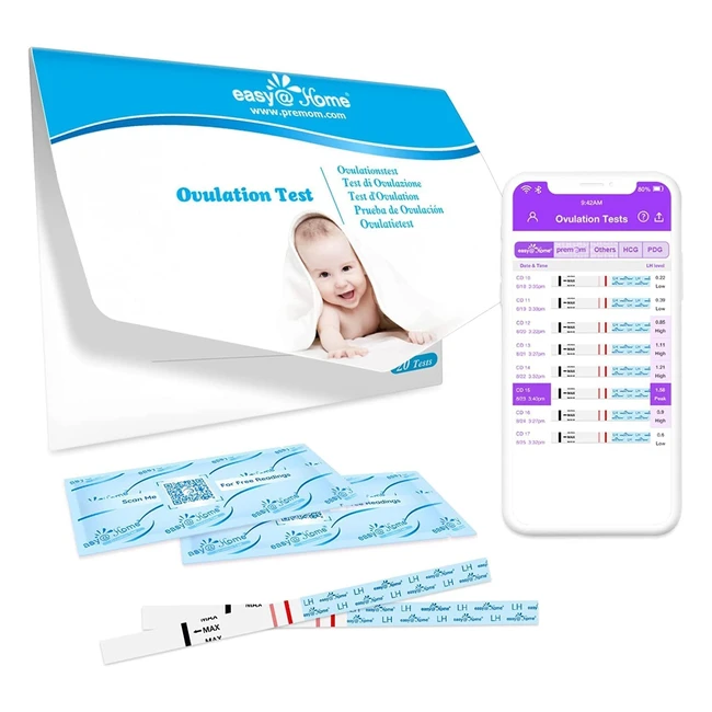 Test de ovulación Easyhome - Preciso y confiable - Premom App gratuita