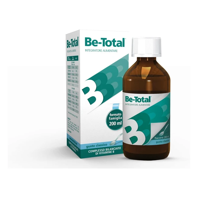 BeTotal Liquido - Integratore Alimentare di Vitamine B - Combatte la Stanchezza 