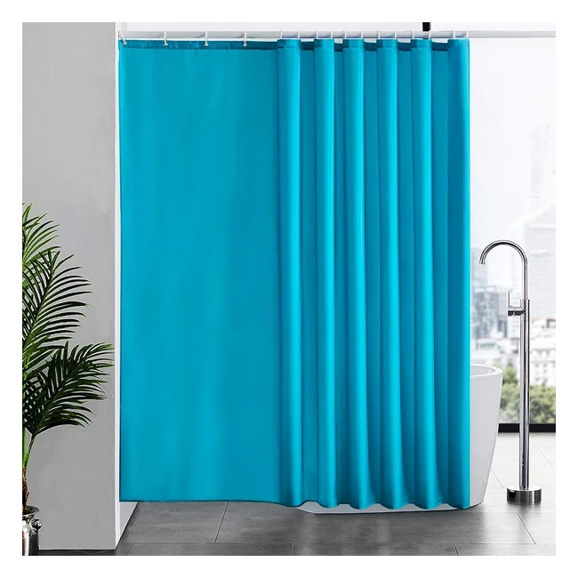 Furlinic Duschvorhang, Badvorhang für die Badewanne, Textil Badevorhang