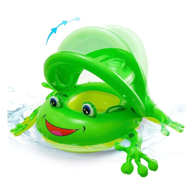 Nouveau sige de piscine bb grenouille avec auvent - Flotteur de natation g