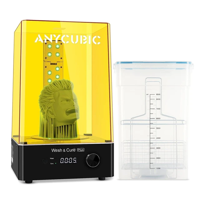 Anycubic 3D Printer Wash and Cure Plus - Largest 2-in-1 Machine for LCD/SLA/DLP Resin 3D Printing Models