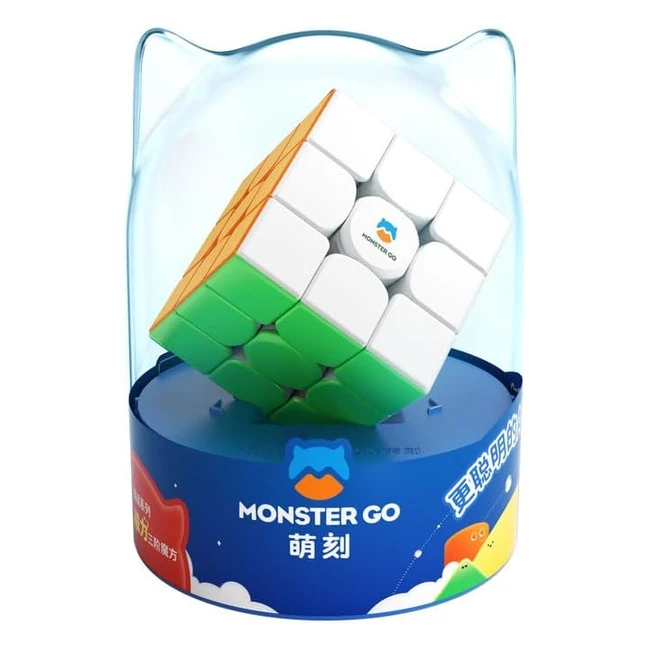 Monster Go Cube Magnétique 3x3 - Jeu de Puzzle Éducatif avec 48 Aimants