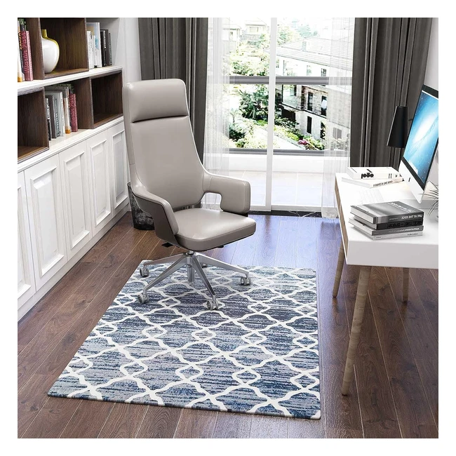 Luxury Chair Mat for Carpeted Floor - Office Chair Mat Hardwood Floors - 120 x 90cm - Multipurpose Carpet Protector - Stops Noise - Style Santiago