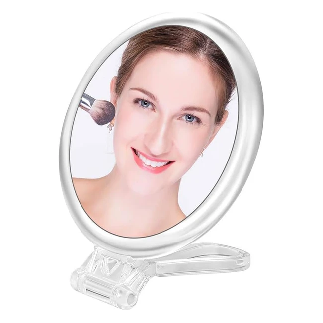 Miroir de poche pliable compact Santoo 15x grossissant avec double face et true view