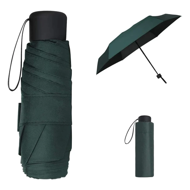Vicloon Parapluie Pliant Mini - Ultra Léger, Compact et Portable - Anti-UV - Pour Sac à Dos