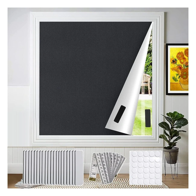 Bekeify Blackout Blinds - Cut to Size 300x145cm - Portable Temporary Blinds