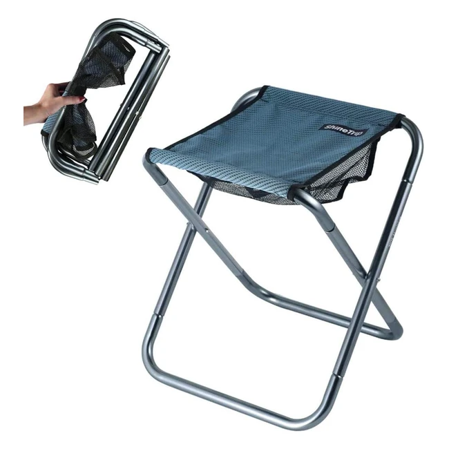 C Hello Cloud Camping Folding Stool - Portable Lightweight Collapsible Slacker Chair for Fishing, Traveling, Hiking - 3 Sizes