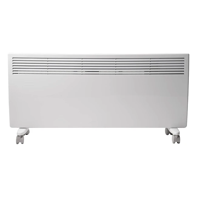 Devola DVNDM24 2400W Eco Electric Panel Heater | Adjustable Thermostat | Energy Efficient | Lot 20 | Slimline | White
