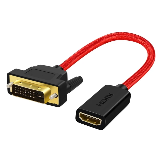 Annnwzzd HDMI to DVI Adapter - Bidirectional Connectivity - 1080p HD Resolution