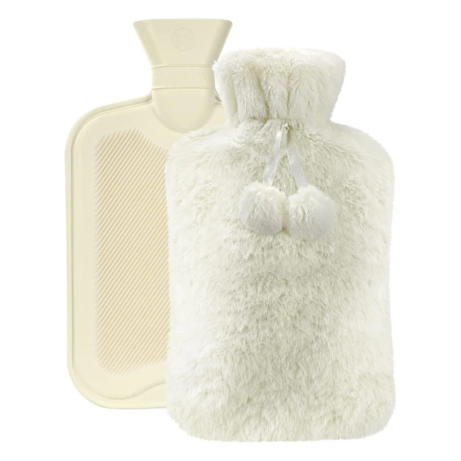 Vicloon Hot Water Bottle 2L - Soft Fluff Baby Hot Water Bag - Warmth and Comfort
