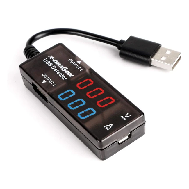 Xdrago Digital Power Dual USB Tester Monitor di Corrente e Tensione