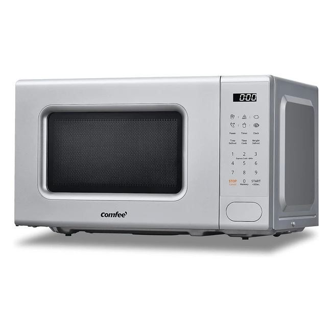 Comfee 700W 20L Digital Microwave Oven | 6 Cooking Presets | Express Cook | 11 Power Levels | Grey