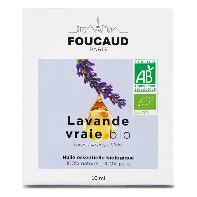 Foucaud Olio Essenziale di Lavanda Vera - Lenitivo Rigenerante - 100 Naturale 