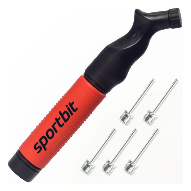 Sportbit Ball Pump with 5 Needles - PushPull Inflating System - Great for All S