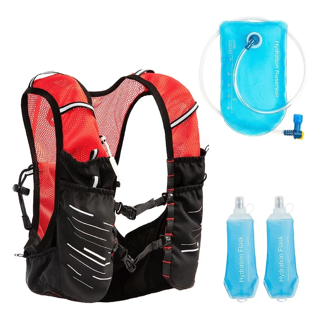 Axen Hydration Vest Backpack - Lightweight Running Vest Pack with 15L Water Bladder and Soft Flask - Ideal for Running, Cycling, and Hiking