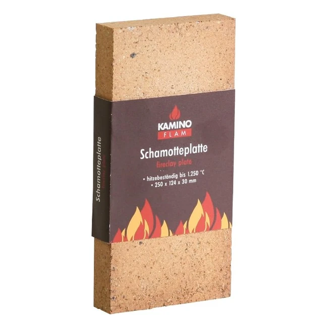 Plancha Kamino Flam Resistente a Altas Temperaturas 1250C 250x124x30mm