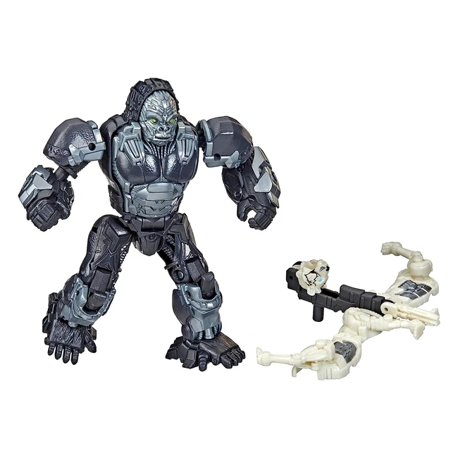 Transformers Rise of the Beasts - Pack de 2 Figurines Beast Alliance Beast Weaponizers avec Optimus Primal - DS 6 ans - Échelle 125 cm